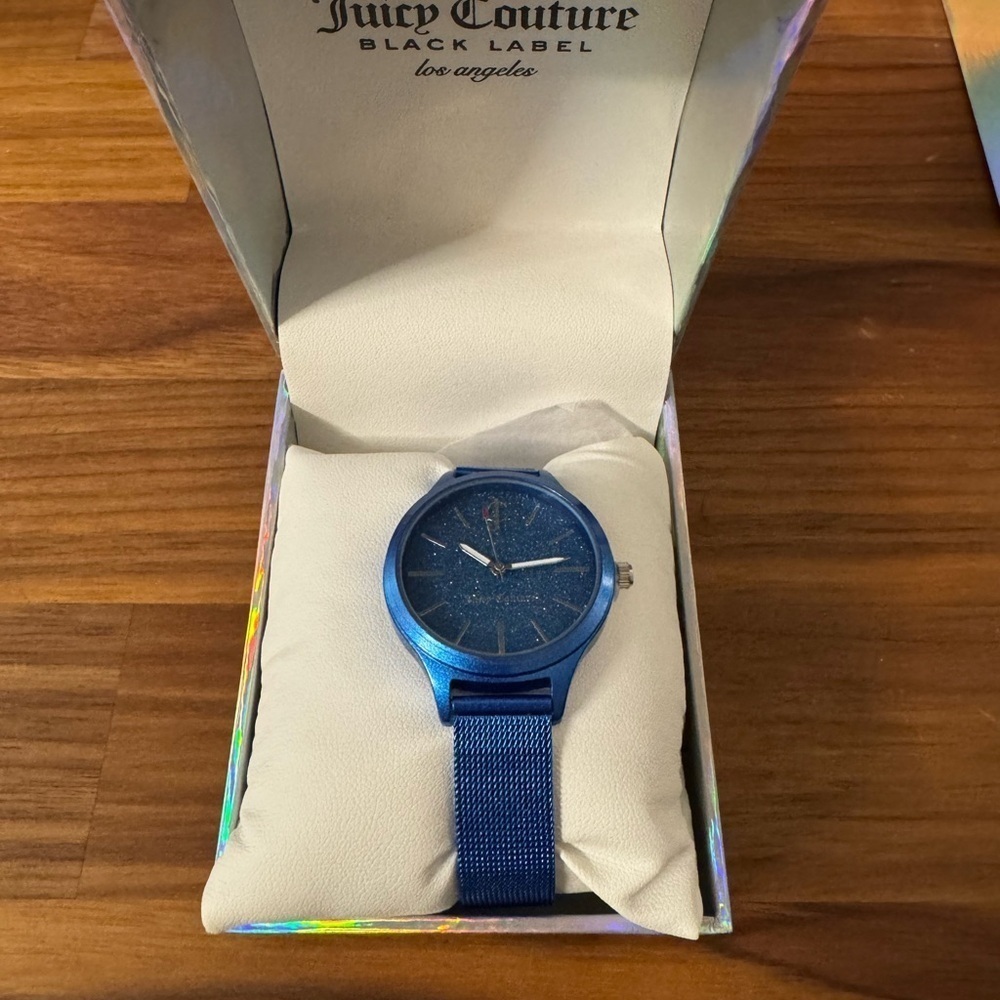Juicy Couture Black Label Blue Watch - NIB